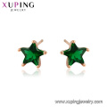 96498 Xuping  jewelry  Rose gold color Synthetic CZ  stars shaped studs earrings